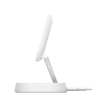 Belkin BC Pro Belkin 15W Manyetik Kablosuz Şarj Cihazı Stand Beyaz WIA008BTWH