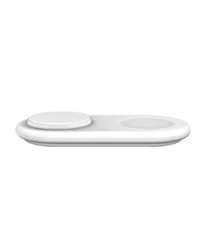 Belkin BoostCharge Pro 2-in-1 Qi2 15w Kablosuz Şarj Standı USB-C - Beyaz