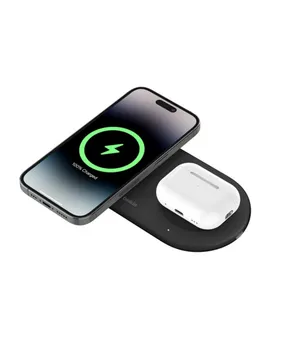 Belkin BoostCharge Pro 2'si 1 arada MageSafe Kablosuz Şarj Standı
