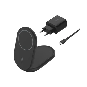 Belkin BOOSTCHARGE Qi2 Manyetik 15W Kablosuz Şarj Cihazı Stand Siyah