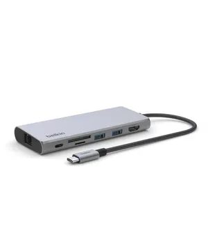 Belkin INC009 Type-Cden 7 in 1 Hub, HDMI Girişli USB çoğaltıcı