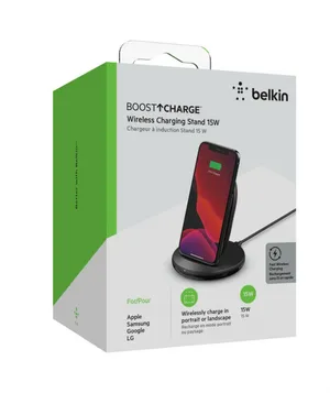 Belkin BoostCharge 15W Wireless Kablosuz Şarj Standı - Qi Şarj Standı