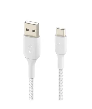 Belkin Type-C Örgülü Data & Hızlı Şarj Kablo 1m Beyaz