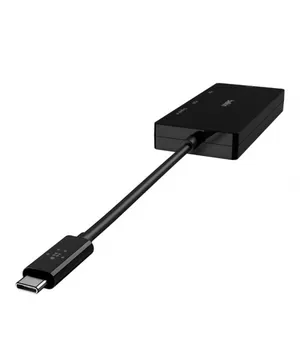 Belkin USB-C'den HDMI , VGA , DisplayPort ve DVI Çoğaltıcı Video Adaptör