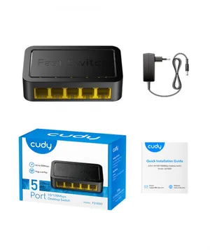 CUDY FS105D 5-Port 10/100 Mbps Desktop Switch