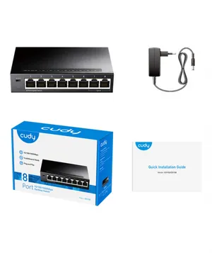 CUDY GS108 8-Port Gigabit Metal Switch
