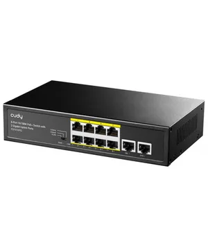 CUDY FS1010P 8Port 10/100M PoE+ 2Up 80W Switch