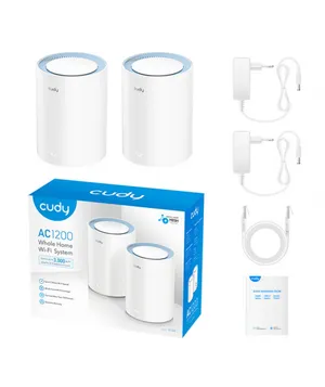 CUDY M1200 PACK-2 AC1200 WiFi x2 Mesh Solution
