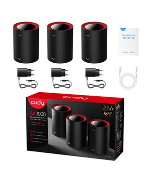 CUDY M3000 PACK-3 AX3000 WiFi 6 x3 Mesh 2.5G Solution Router