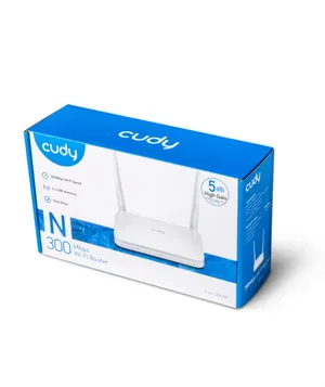 Cudy Router WiFi WR300 N300 4xLAN 1xWAN Router Beyaz