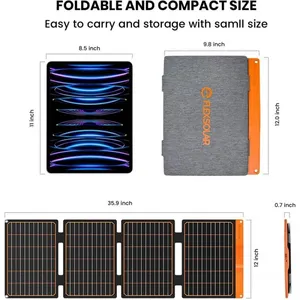 FLEXSOLAR S40 USB ÇIKIŞLI GÜNEŞ PANELİ ŞARJ CİHAZI SOLAR PANEL 40W