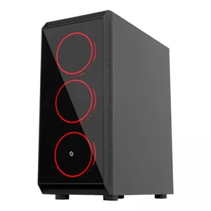 FRISBY FC-8890G 650W 6X120MM DOUBLE SLIM RING RGB FAN USB 3.0 MIDI TOWER SIYAH KASA