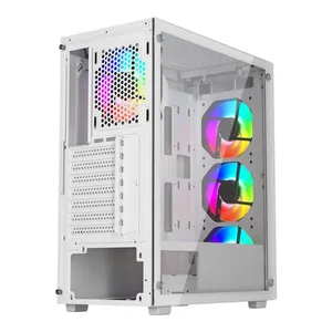 GameBooster GB-G1956BW USB3.0 Mesh Panel Beyaz Gaming Kasa