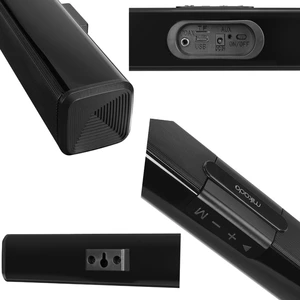 Mikado MD-SS101 Siyah 10Wx2 12V/1.5A Bluetooth Usb Aux SD Kart Girişli&nbsp;Ev Sinema Soundbar Hoparl&ouml;r