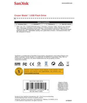 SanDisk Cruzer Blade 128GB Flash Bellek