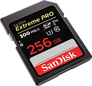 SanDisk Extreme PRO 256GB SDXC Memory Card up to 300MB/s UHS-II Class 10 U3