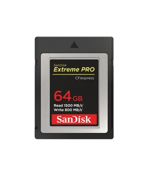 SanDisk Extreme PRO CFexpress Card Type B, 64GB, 1500MB/s Read, 800MB/s Write