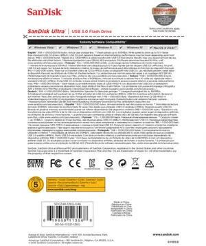 SanDisk Ultra USB 3.0 128GB Flash Bellek