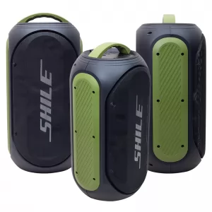 Shile SL-2019A El Mikrofonlu-Kumandalı USB/SD/BT Işıklı Taşınabilir Şarjlı Seyyar Anfi