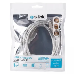 SLINK SL-U2015 USB 2.0 1.5M SEFFAF YAZICI KABLOSU