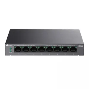 TP-LINK LS108GP 8 PORT GIGABIT + RJ45 62W 250 METRE POE SWITCH MESAFE METAL KASA