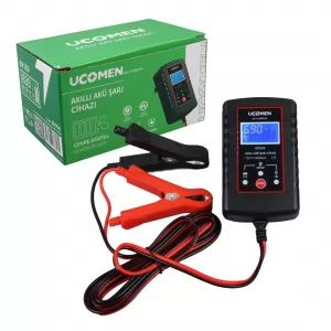 Ucomen UC-C121001A Siyah 6/12 Volt 2 Amper Led Göstergeli Akü Şarj Cihazı