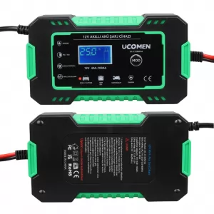 Ucomen UC-C120501A Yeşil 12 Volt 6 Amper Led Göstergeli Akü Şarj Cihazı