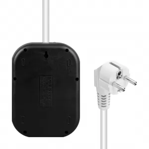 VEA VE-22399 6'lı Kablolu 3 USB'li Siyah Grup Priz