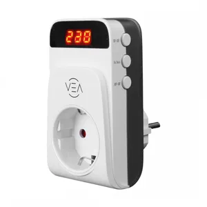 Vea VE-25530 15A 3520W Tekli Dijital Göstergeli Aşırı Yüksek Gerilim Akım Korumalı Priz