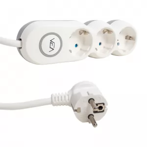 Vea VE2S3S 3lü Anahtarlı Çoklu Priz 2 Metre