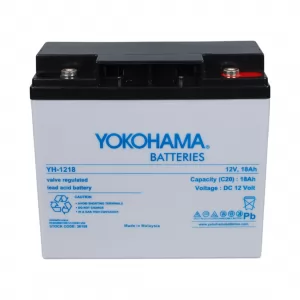 Yokohama 12 Volt - 18 Amper Akü YH-121.8 (181x76x167 mm)