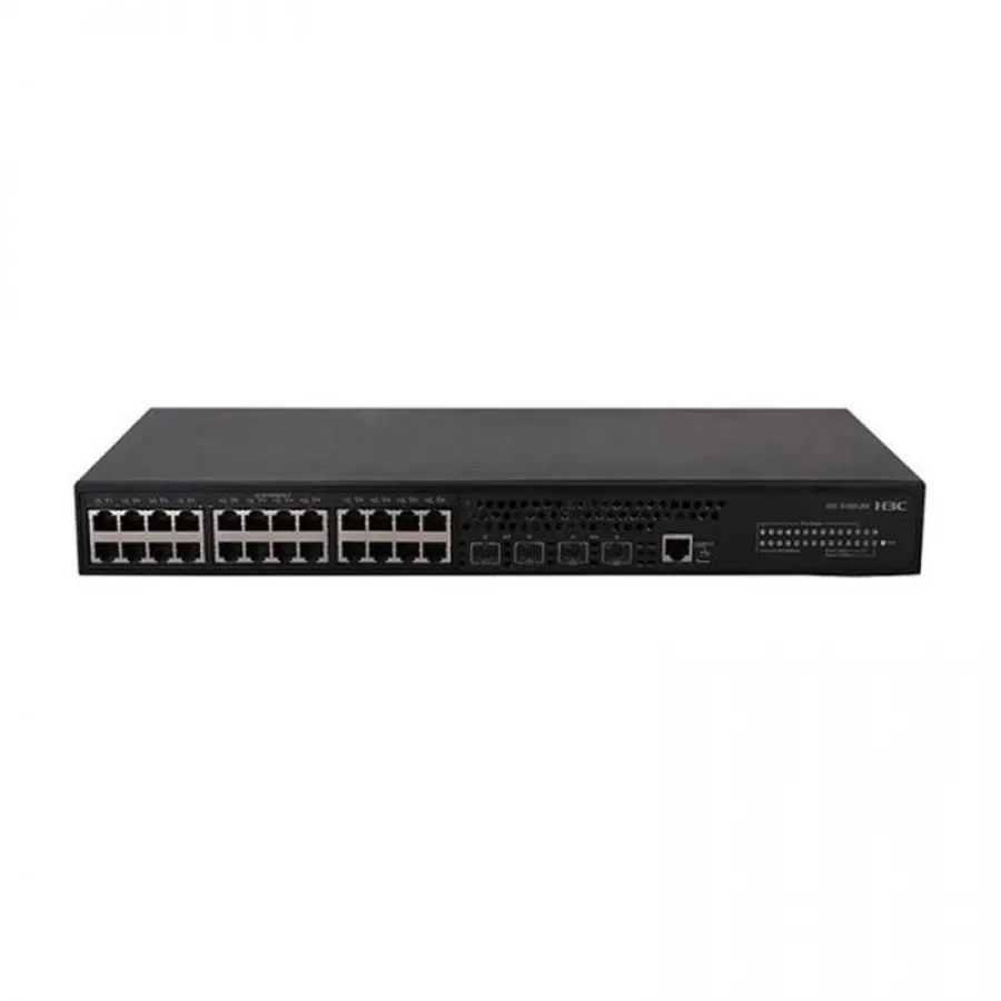 H3C 9801A1N5 S5130S-28P-EI L2 24 PORT GIGABIT+4X1GB SFP UPLINK 1XCONSOLE PORT YÖNETİLEBİLİR RACKMOUNT SWITCH