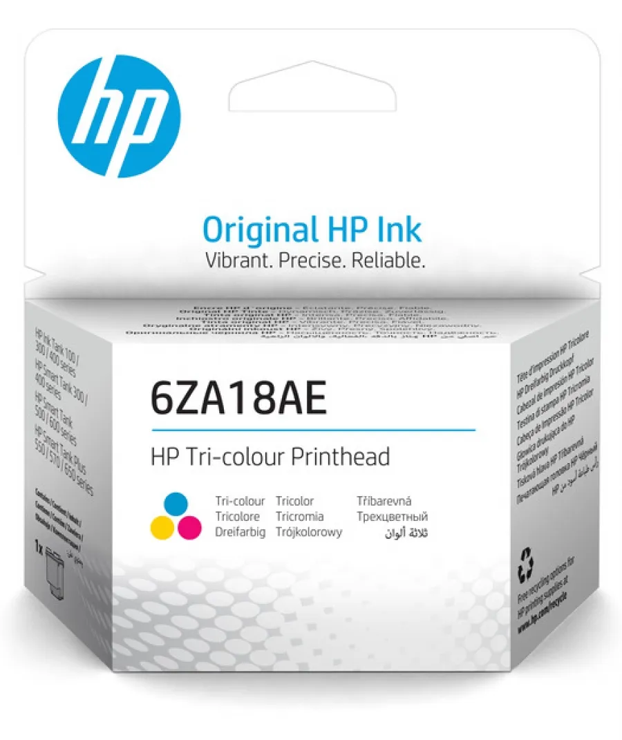 HP 6ZA18AE Orijinal Üç Renkli Baskı Kafası Kartuş