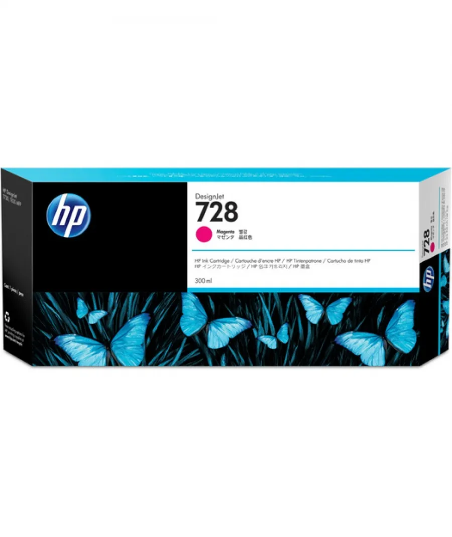 HP F9K16A Orjinal 728 Magenta Kırmızı Mürekkep Kartuş