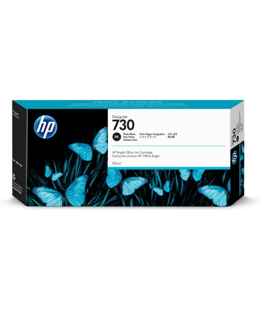 HP P2V73A 300ml HP DesignJet T1700 Siyah 730 Orijinal Kartuş