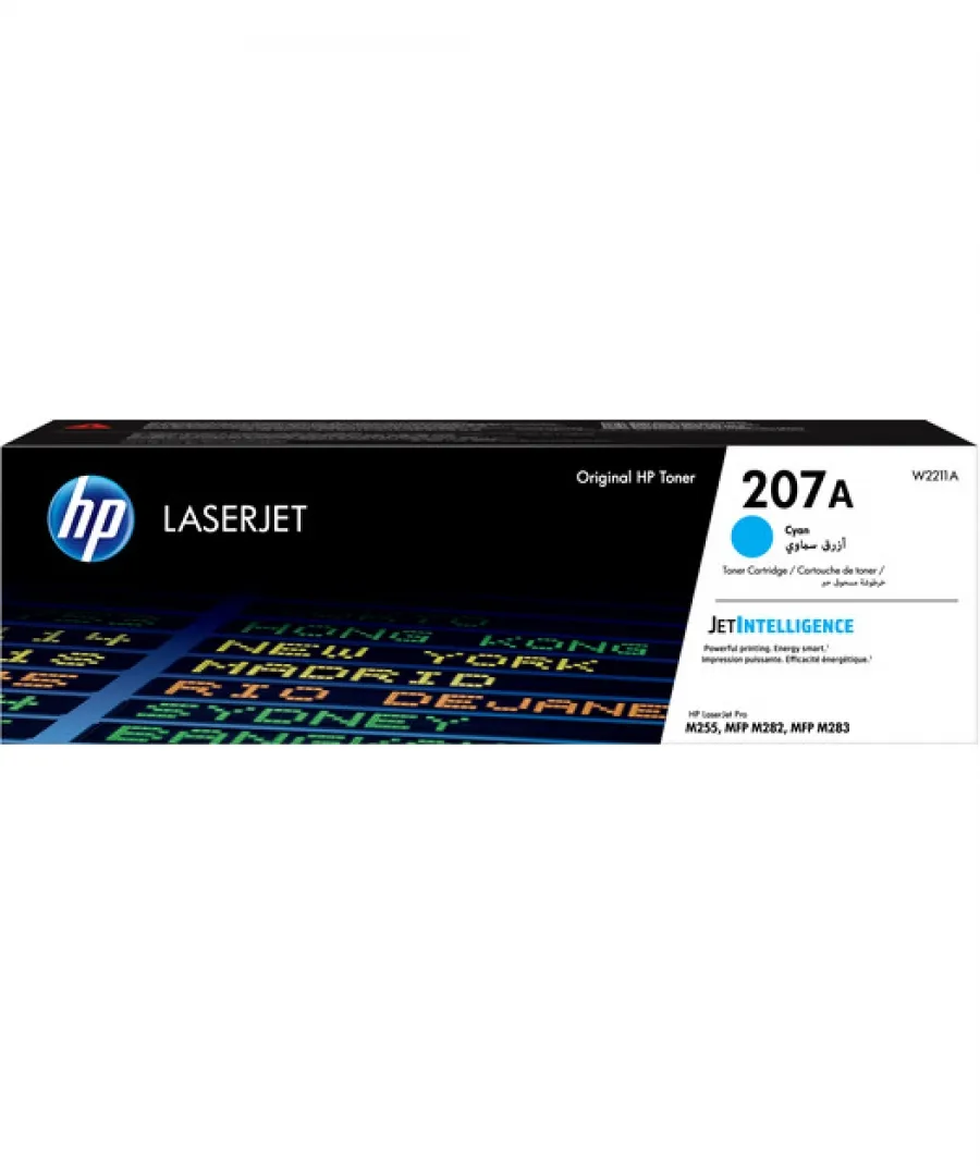 HP W2211A Cyan-Cam Göbeği 207A Mavi Toner Kartuş