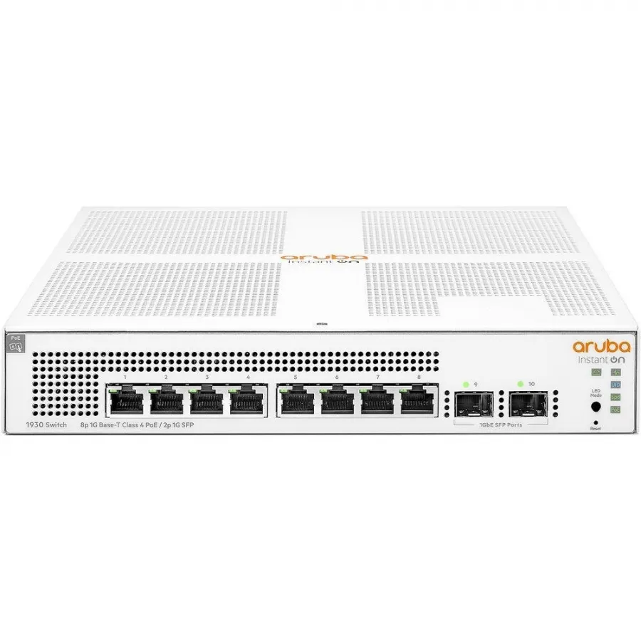 HPE ARUBA JL681A 8 PORT GIGABIT 4 PORT POE + 2XSFP UPLINK YONETILEBILIR 124W POE SWITCH