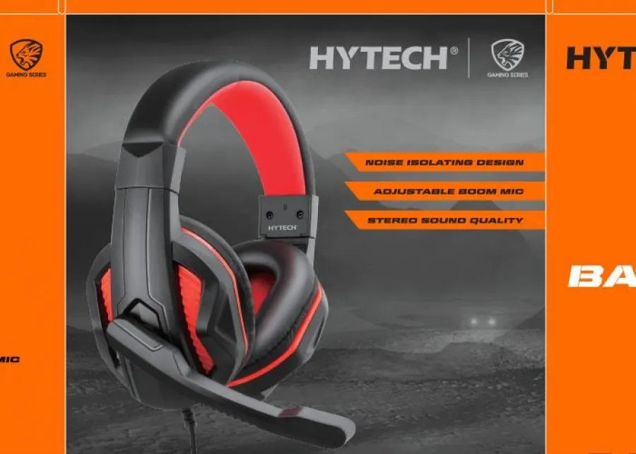 HYTECH HY-G9 BANNER SIYAH-KIRMIZI GAMING MIC/KLK MIKROFONLU KULAKLIK