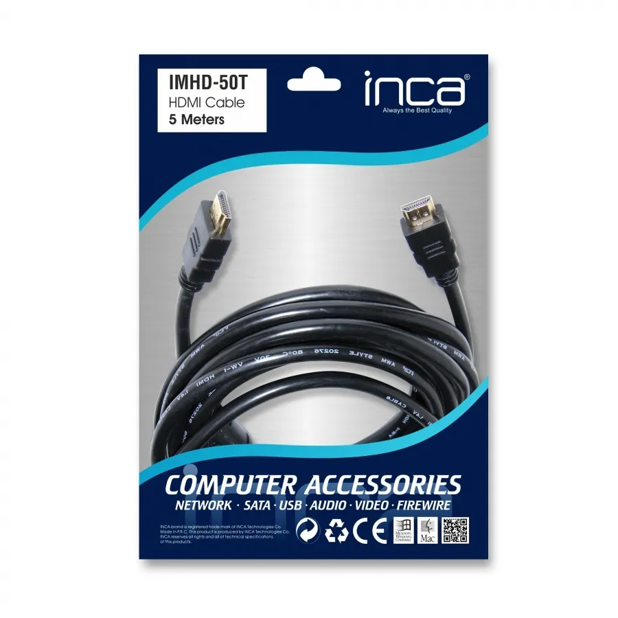 INCA IMHD-50T 5 METRE 4K HDMI KABLO