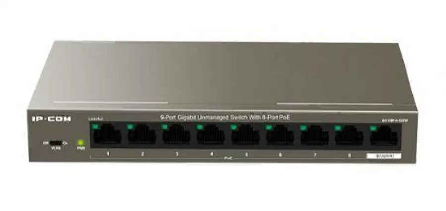 IP-COM G1109P-8-102W 8 PORT GIGABIT+1 PORT GIGABIT UPLINK 92W POE SWITCH