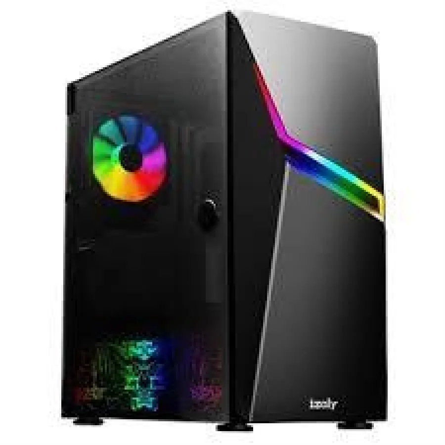 IZOLY A3X ARGB CYBERPUNK FULL GLASS GAMING 500W FAN KONTROLLÜ