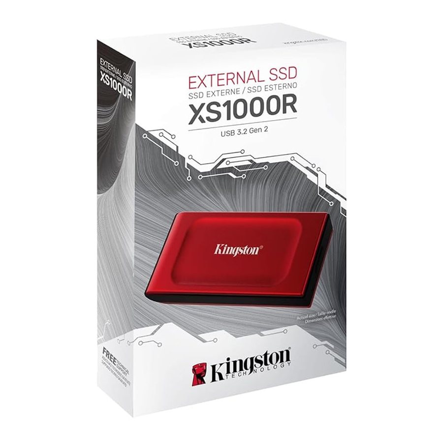 1TB Kingston XS1000 Mobil Taşınabilir Harici Disk - USB 3.2 SXS1000R1000G