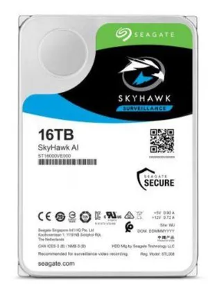 16 TB SEAGATE 3.5 SKYHAWK SATA3 SV35 7200RPM 256MB 7/24 GUVENLIK ST16000VE002 (RESMI DISTI GARANTILI) 