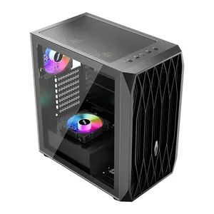 1ST PLAYER ARIYA AY7 SİYAH 750W 80+ ARGB 4X12CM FAN TEMPERLİ CAM MESH USB 3.0 ATX KASA