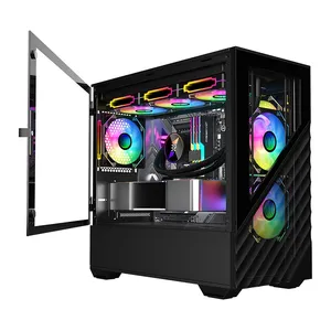 1ST PLAYER DK D7 SİYAH 750W 80+ 3X12CM ARGB FAN + 2X12CM ARGB REVERSE FAN TEMPERLİ CAM+METAL MESH US