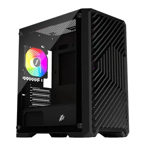 1ST PLAYER TRILOBITE T5 SİYAH 650W 80+ ARGB 4X12CM FAN TEMPERLİ CAM MESH USB 3.0 M-ATX KASA
