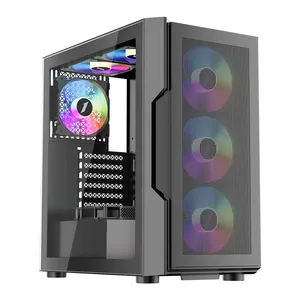 1ST PLAYER TRILOBITE T7 SİYAH 750W 80+ ARGB 4X12CM FAN TEMPERLİ CAM MESH USB 3.0 ATX KASA