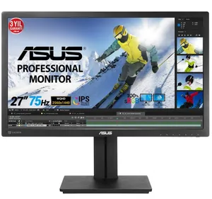 27 ASUS PB278QV IPS 5MS 75MHZ 1XVGA 1XHDMI 1XDP 1XDVI WQHD 2560X1440 HOPARLÖR FLICKER-FREE YÜKSEKLİK AYARI PIVOT VESA 