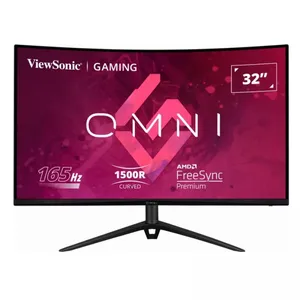 31.5 VIEWSONIC VX3218-PC-MHDJ 1MS 165MHZ 1XHDMI 2XDP FHD 1920X1080 HOPARLÖR ÇERÇEVESİZ FLICKER-FREE GAMING CURVED VESA