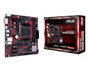 ASUS B450M-DRAGON DDR4 4400MHZ 1XHDMI 1XDVI 1XM.2 USB 3.1 MATX AM4 